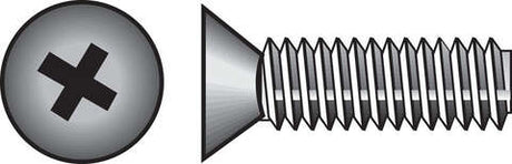 HILLMAN No. 1/4-20 X 1/2 in. L Phillips Flat Head Zinc-Plated Steel Machine Screws 100 pk