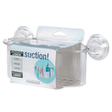 iDesign Power Lock 5 H X 10 in. W X 5 in. L Clear Shower Basket, Pack of 4, Pack of 4