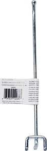 Crawford 14480-100 Series Peg Hook, 8 in Projection, 11 in L x 1-1/4 in W x 1-1/8 in H Dimensions, Pack of 100