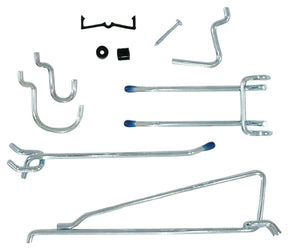 Crawford 1432A Series Peg Hook, 11 in L x 7-1/2 in W x 1-3/4 in H Dimensions, Silver