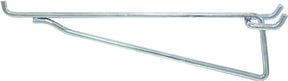 Crawford 14580 Series Shelf Bracket Hook, 8 in Projection, 8-1/2 in L x 1-1/4 in W x 2-1/2 in H Dimensions, Silver