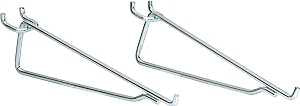 Crawford 18580 Series Shelf Bracket Hook, 8 in Projection, Silver