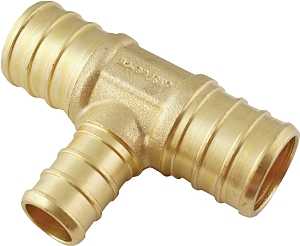 Apollo APXT3434125PK Tube Tee, 3/4 x 3/4 x 1/2 in, PEX-B