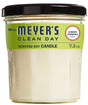 Mrs. Meyer's 42116 Soy Candle, 7.2 oz Candle, Lemon Verbena Fragrance, 35 hr Burning, White Candle