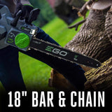 EGO Power+ CS1800 18 in. 56 V Battery Chainsaw Tool Only