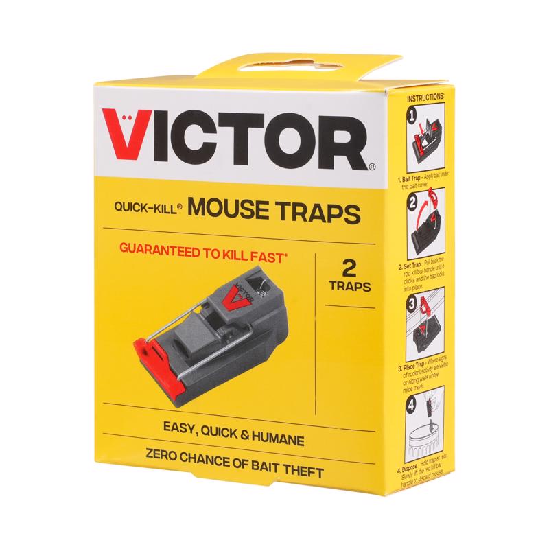 Victor Quick-Kill Small Snap Trap For Mice 1 pk, Pack of 6