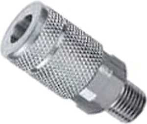 Tru-Flate 13-603 Coupler, T-Style, 1/4 in, MNPT, Steel