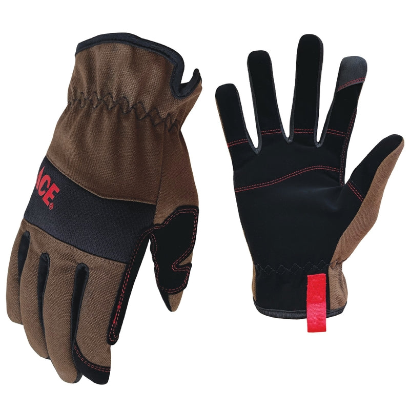 Ace Utility Gloves Black/Brown XL 1 pk