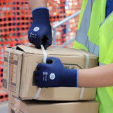 General Electric Unisex Dipped Gloves Black/Blue XL 1 pair