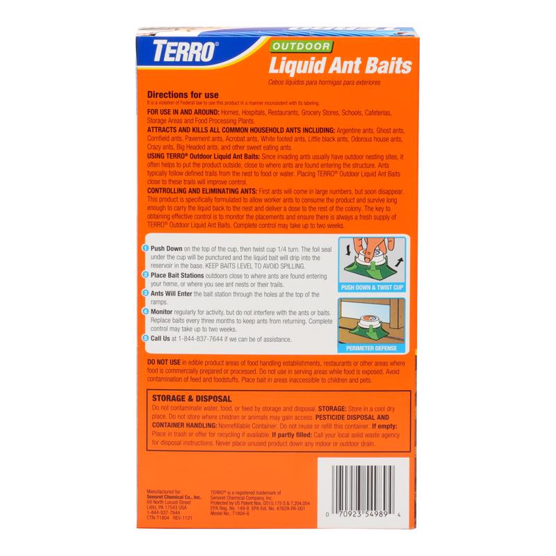 TERRO Ant Bait 4 pk, Pack of 6