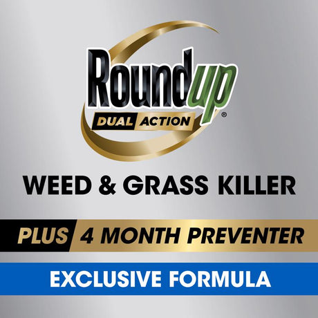 Roundup Dual Action Weed and Grass Killer RTU Liquid 1.25 gal, Pack of 4