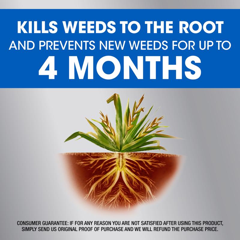 Roundup Dual Action Weed and Grass Killer RTU Liquid 1.25 gal, Pack of 4