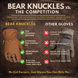 Bear Knuckles Driver Gloves Brown XL 1 pk