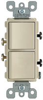 Leviton R51-05634-0IS Combination Switch, 15 A, 120/277 V, SPST, Lead Wire Terminal