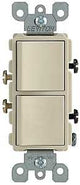 Leviton R51-05634-0IS Combination Switch, 15 A, 120/277 V, SPST, Lead Wire Terminal