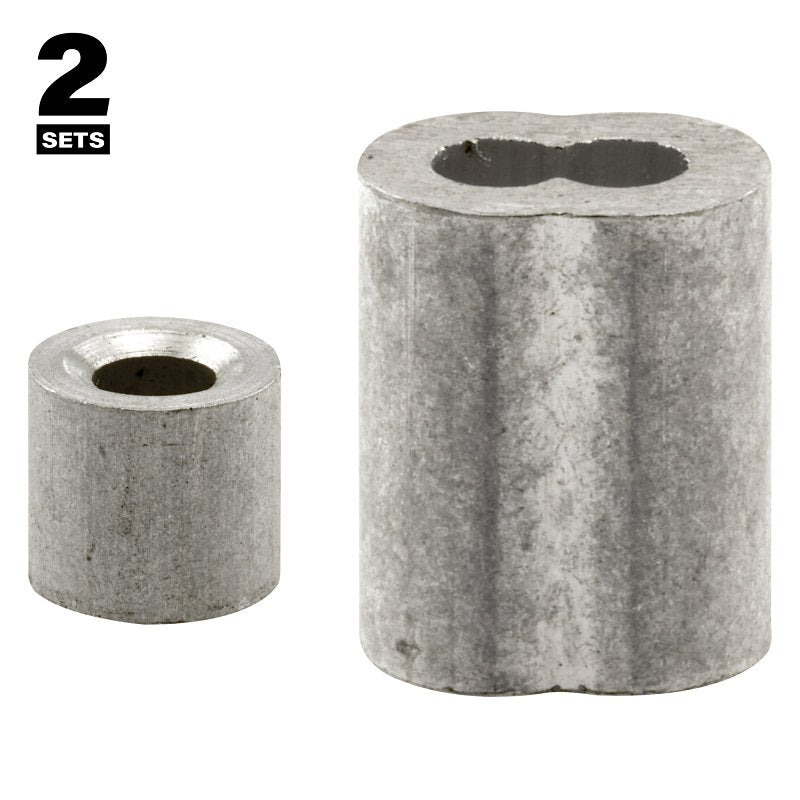 Prime-Line GD 12152 Cable Ferrule and Stop, 5/32 in Dia Dimensions, Aluminum