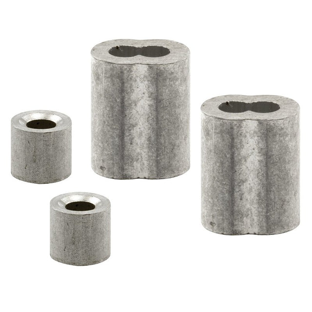 Prime-Line GD 12152 Cable Ferrule and Stop, 5/32 in Dia Dimensions, Aluminum
