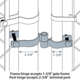 Yardlink Steel Drive Gate Hardware Set 1 pk