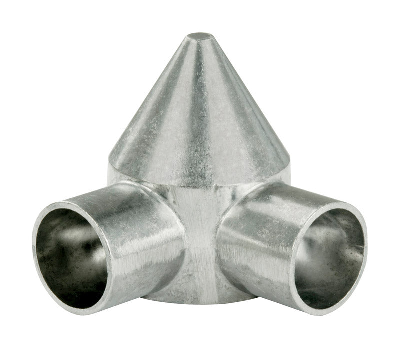 Yardlink Silver Aluminum Chain Link Bullet Cap 1 pk