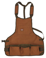 Bucket Boss 80200 Superbib Apron, 52 in Waist, Duckwear Canvas, Brown, 16-Pocket