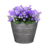 v 12 in. H X 16 in. D Polyresin Hamilton Planter Charcoal