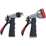 Home Plus 7 Pattern Adjustable Multi-Pattern Metal Hose Nozzle Set, Pack of 8
