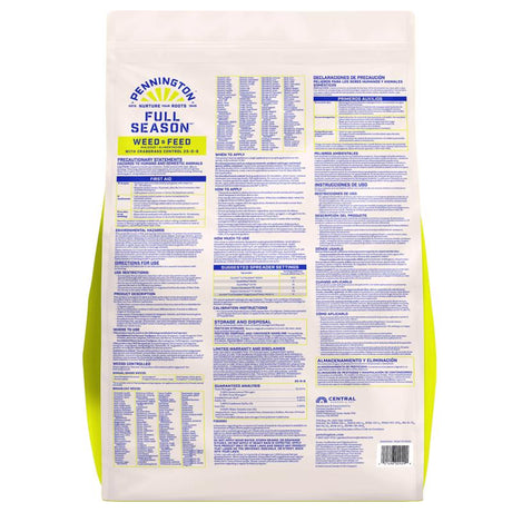 Pennington Full Season Weed & Feed Lawn Fertilizer For Multiple Grass Types 12000 sq ft