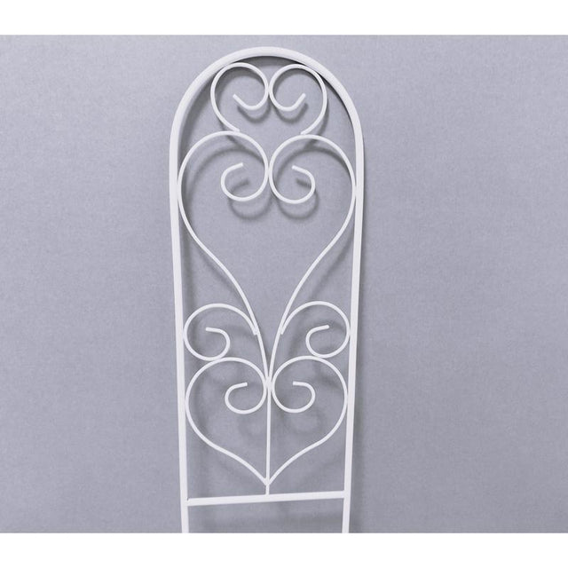 Living Accents 24 in. H White Steel Trellis