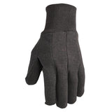 Wells Lamont Men's Outdoor Rubber Grip Jersey Work Gloves Brown L 3 pair