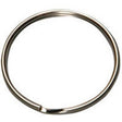 2GO KB107 Key Ring, Split Ring, 1-1/4 in Ring, Nickel-Plated