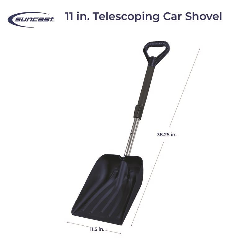 Suncast 11.5 in. W X 38 in. L Poly Telescoping Snow Shovel, Pack of 6
