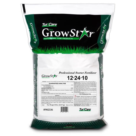 GrowStar 12-24-10 Lawn Starter Lawn Fertilizer For All Grasses 6000 sq ft
