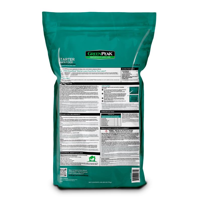 GreenPeak Lawn Starter Lawn Food For All Grasses 15000 sq ft