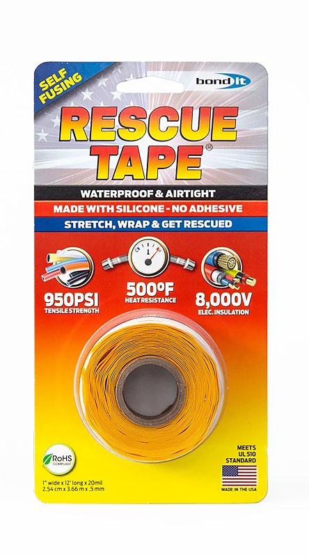 Harbor Products RT12012BYE Pipe Repair Tape, 12 ft L, 1 in W, Yellow