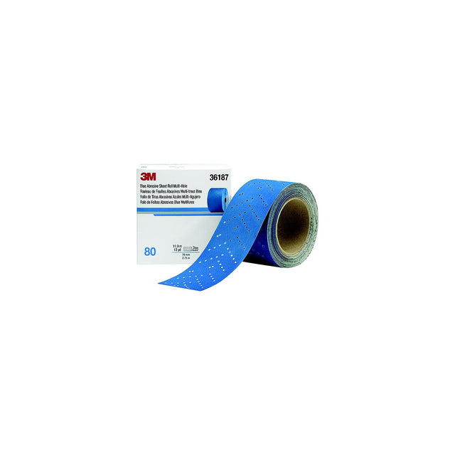 3M Blue Abrasive Hookit Sheet Roll, 2-3/4″ x 13 Yards