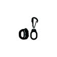 Quicksilver 8M6007946 1st Mate Passenger's Wristband - Black w/Carabiner