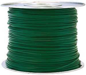 CCI 56133023 Primary Wire, 10 AWG Wire, 1-Conductor, 60 VDC, Copper Conductor, Green Sheath, 100 ft L, Pack of 2