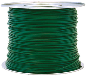 CCI 56421923 Primary Wire, 14 AWG Wire, 1-Conductor, 60 VDC, Copper Conductor, Green Sheath, 100 ft L