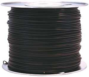 CCI 55666623 Primary Wire, 16 AWG Wire, 1-Conductor, 60 VDC, Copper Conductor, Black Sheath, 100 ft L