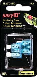 Bussmann BP/ATC-15ID Automotive Fuse, Blade Fuse, 32 VDC, Blue