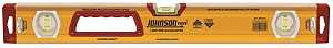 Johnson 1717-2400 Box Level, 24 in L, 3-Vial, Non-Magnetic, Yellow, Aluminum, Pack of 2