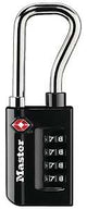 Master Lock 4696D Luggage Lock, Keyless/Non-Keyed Key, Extended Reach Shackle, 1/4 in Dia Shackle, 1-7/8 in H Shackle