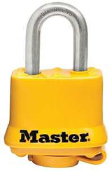 Master Lock 315SSKADHC Padlock, Keyed Alike Key, 9/32 in Dia Shackle, 3/4 in H Shackle, Stainless Steel Shackle