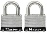 Master Lock 5SSTHC Padlock, Keyed Alike Key, Round Shackle, 3/8 in Dia Shackle, 1 in H Shackle, Stainless Steel Shackle