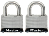 Master Lock 5SSTHC Padlock, Keyed Alike Key, Round Shackle, 3/8 in Dia Shackle, 1 in H Shackle, Stainless Steel Shackle