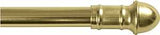 Kenney KN386/3 Cafe Rod, 7/16 in Dia, 28 to 48 in L, Brass