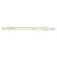 Knape & Vogt 1805RP WH 500 Euro Drawer Slide, White, 3/4 in L Extension, 75 lb, Side, 500 mm L Rail, Steel, Epoxy-Coated
