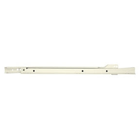Knape & Vogt 1805RP WH 500 Euro Drawer Slide, White, 3/4 in L Extension, 75 lb, Side, 500 mm L Rail, Steel, Epoxy-Coated