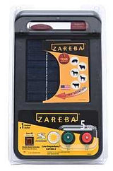 Zareba ESP5M-Z Solar Low-Impedance Charger, 0.1 J Output Energy, 8.6 kV Output, Lead-Acid Battery, 5 mile Fence Distance