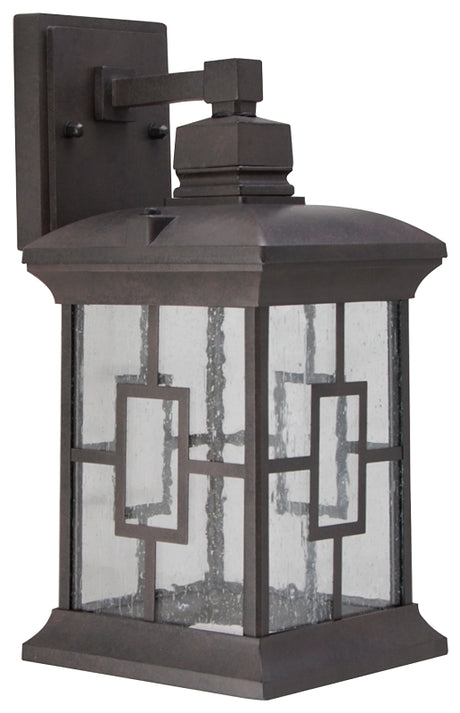Boston Harbor LED-0172F-WD Outdoor Wall Lantern, 11 W, 120 V, LED, 600 Lumens, 3000 K, Aluminum, Rustic Brown